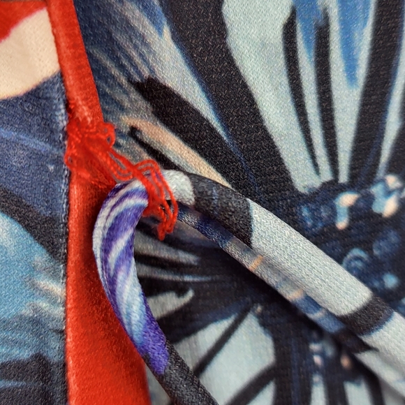 Zara Women's Floral Print Button Front Tie Waist Long Sleeve Midi Dress Large - Picture 12 of 12